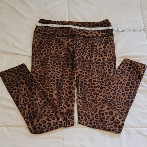 Felina brown & black cheetah stretchy leggings. Sz: L - Picture 5 of 5